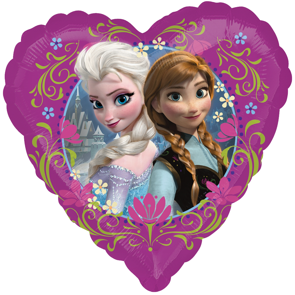 Frozen heart Elsa & Anna 17 inch Anagram