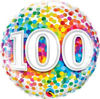 Age 100 18 inch Qualatex