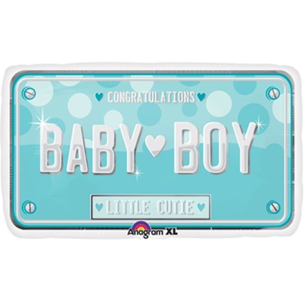 Numberplate Baby Boy 22 inch Anagram