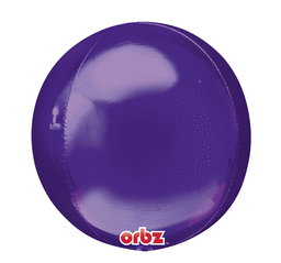 Purple Orbz Foil Plain 16 inch 41 cm Anagram