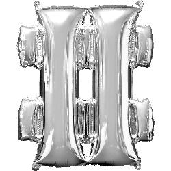Letter '#' (Hashtag) Silver Anagram
