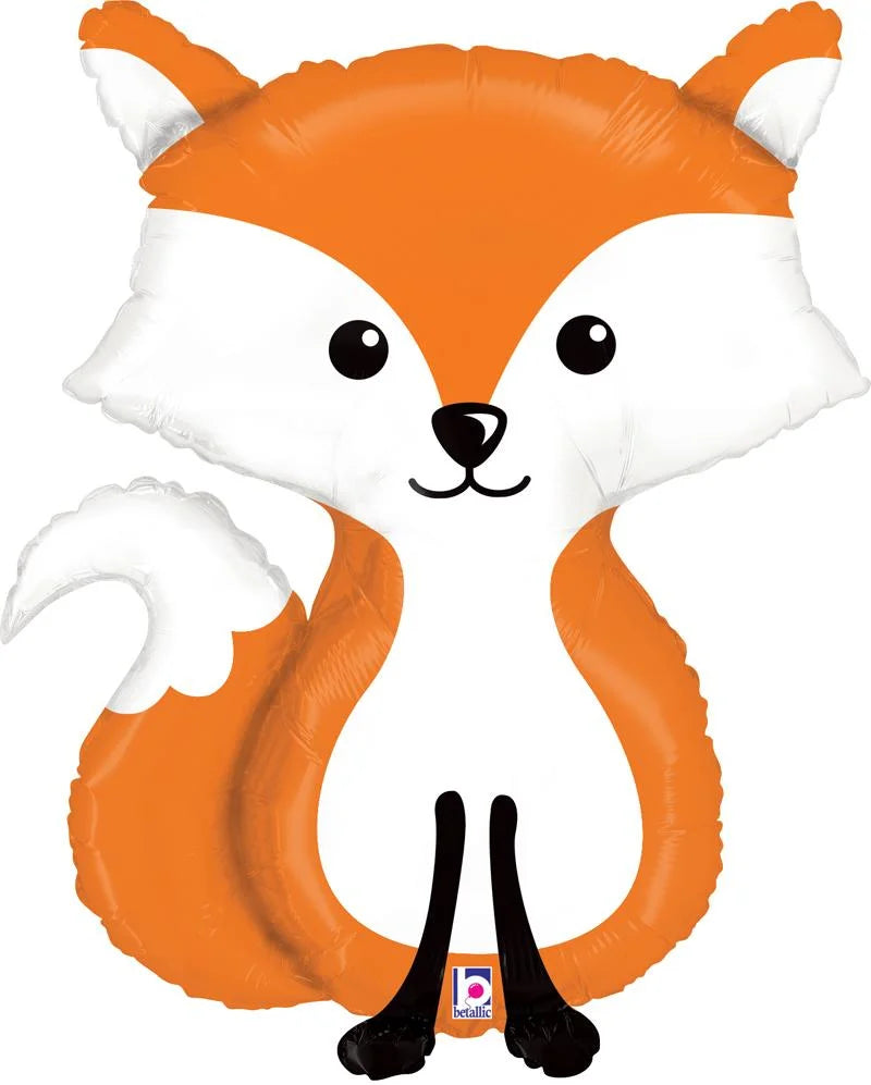 Woodland Fox 36 inch Balloon Betallic