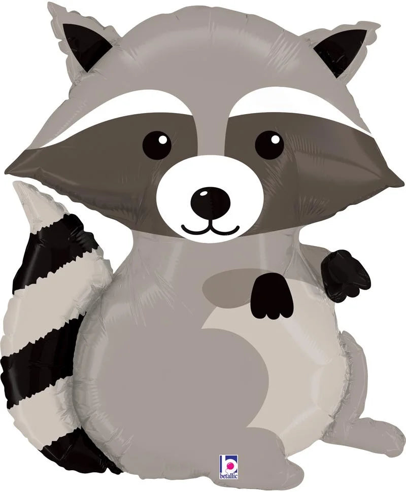 Woodland Racoon 36 inch Betallic