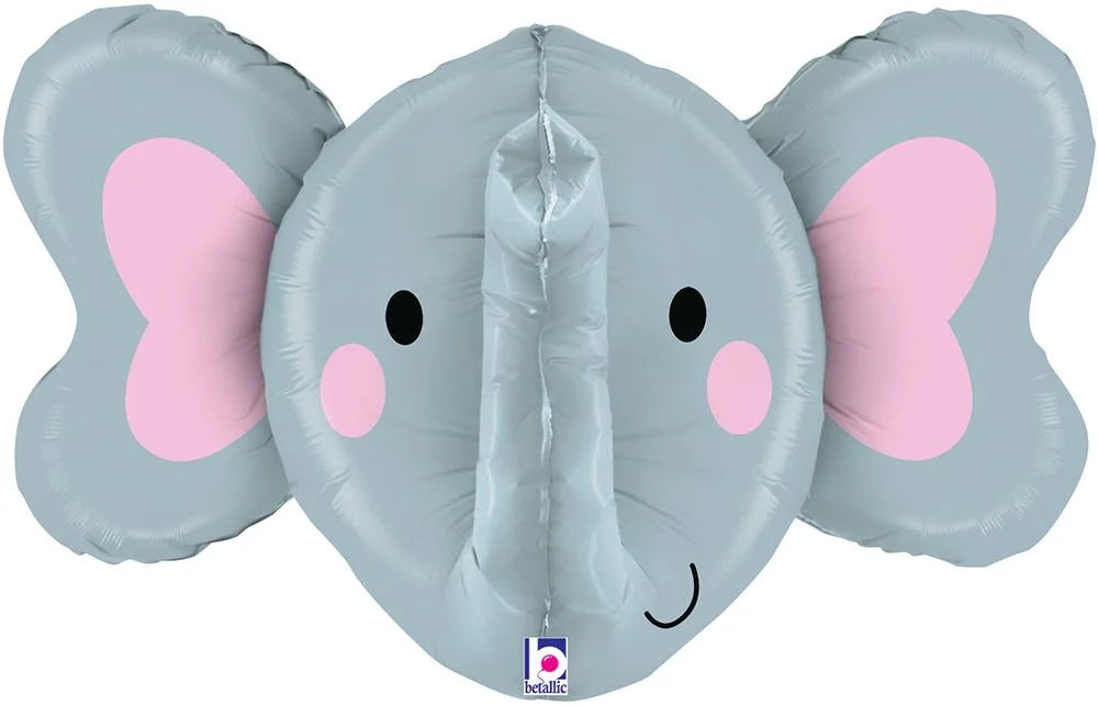 Dimensionals 3D Elephant balloon 34 inch Betallic