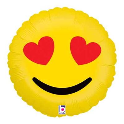 Hearts Emoji 45 cm 18 inch Betallic