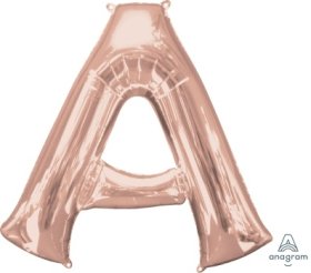Letter A Rose Gold Anagram