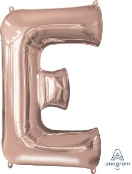 Letter E Rose Gold Anagram