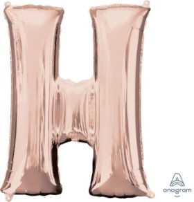 Letter H Rose Gold Anagram