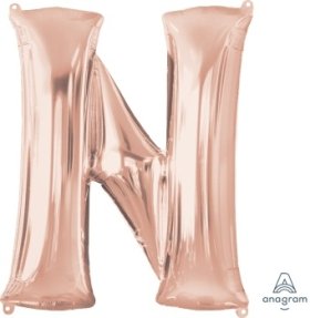 Letter N Rose Gold Anagram