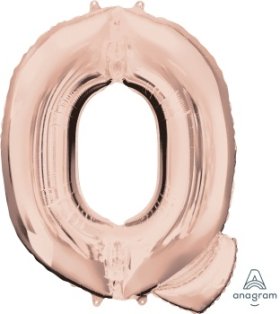 Letter Q Rose Gold Anagram