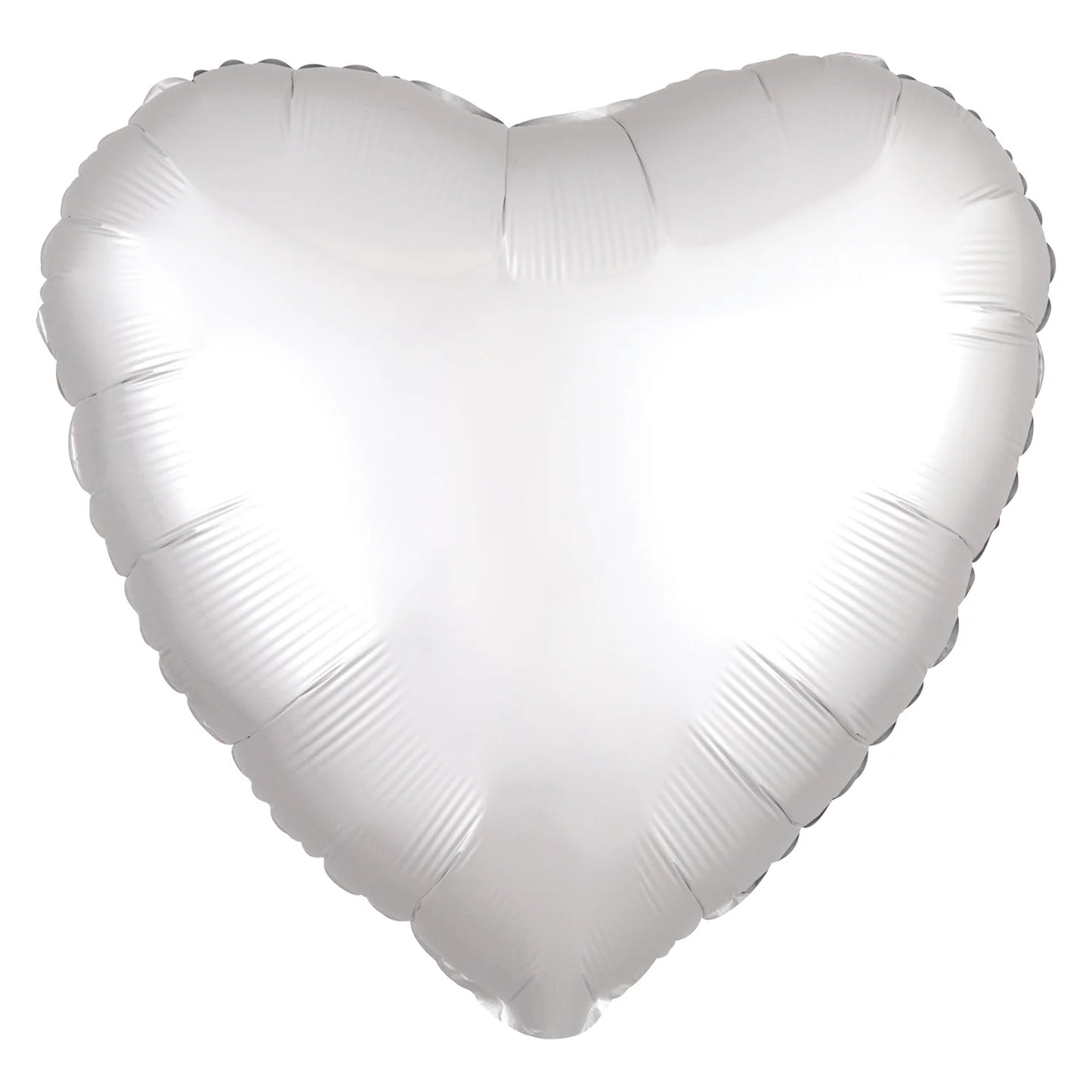 SATIN LUXE Heart White 18 inch Anagram