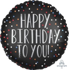 Anagram -18 inch Happy Birthday Satin dots