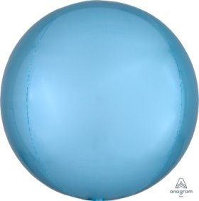 Pale Blue Orbz Foil Plain 16 inch 41 cm Anagram