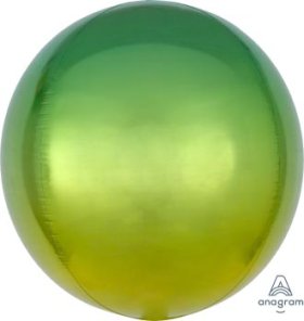 Ombré Yellow and Green Orbz Foil 16 inch 41 cm Anagram