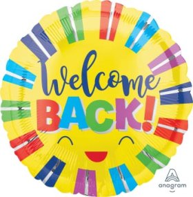 Welcome Back Stripes 18 inch Anagram