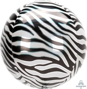 Zebra Print Orbz Foil 16 inch 41 cm Anagram