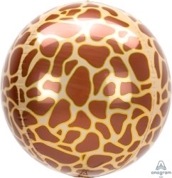 Giraffe Print Orbz Foil 16 inch 41 cm Anagram