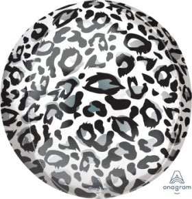 Snow Leopard Print Orbz Foil 16 inch 41 cm Anagram
