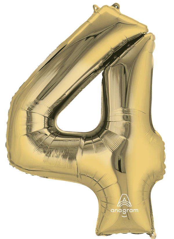 Number 4- White Gold -34 inch Anagram