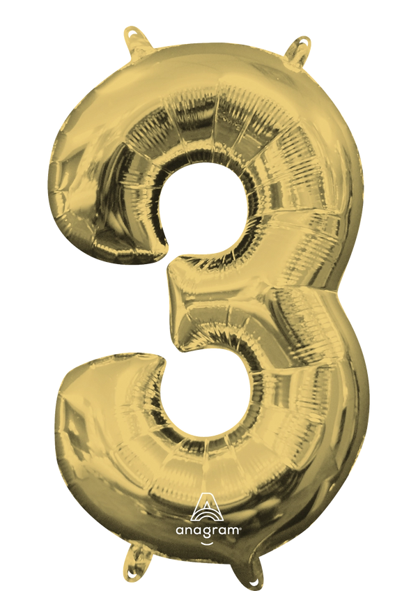Number 3- White Gold -34 inch Anagram