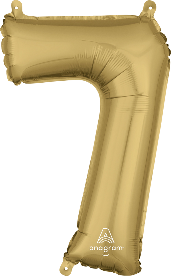 Number 7 - White Gold -34 inch Anagram