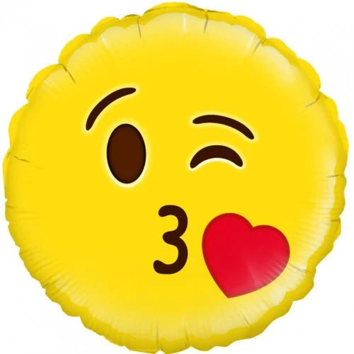 Kiss Emoji 45 cm 18 inch Betallic
