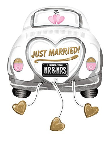 Just Married Wedding car 31 inch Supershape Anagram