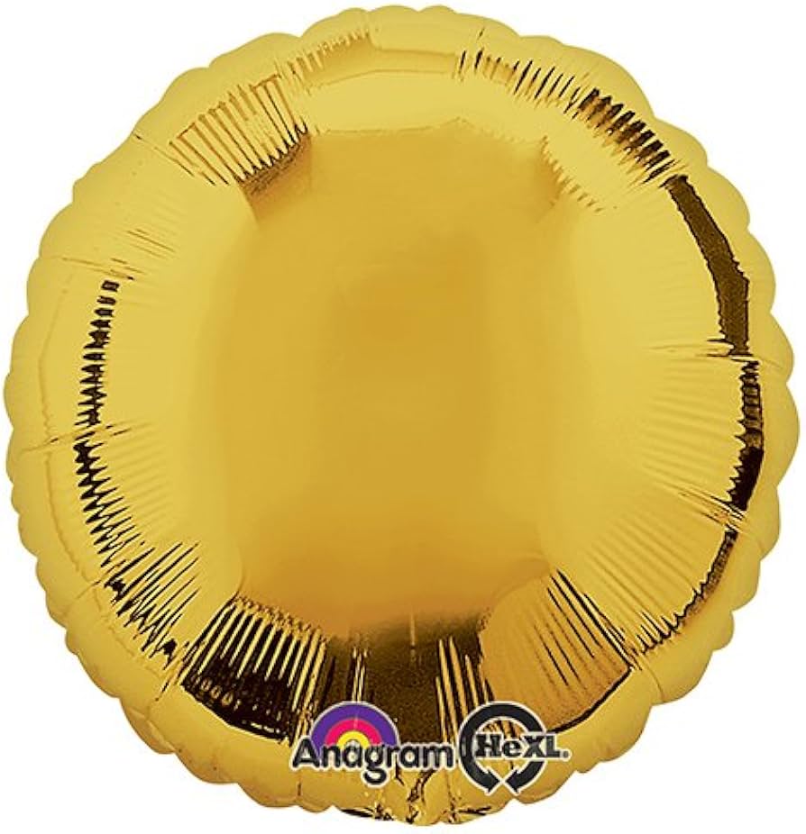 Gold Round 18 inch Anagram