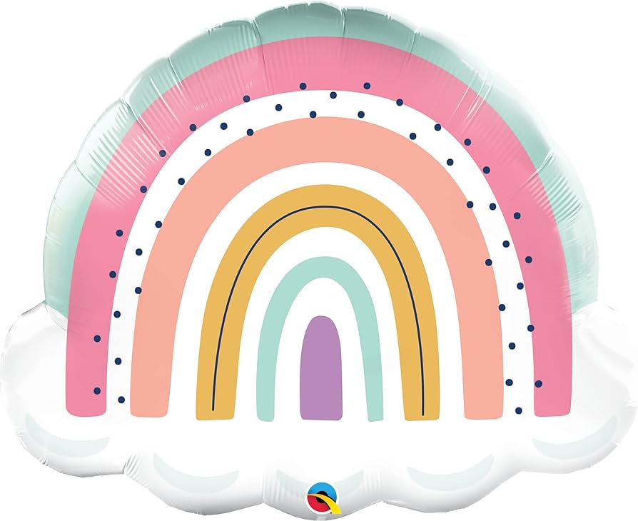 Boho Rainbow Pastel 32 inch Qualatex