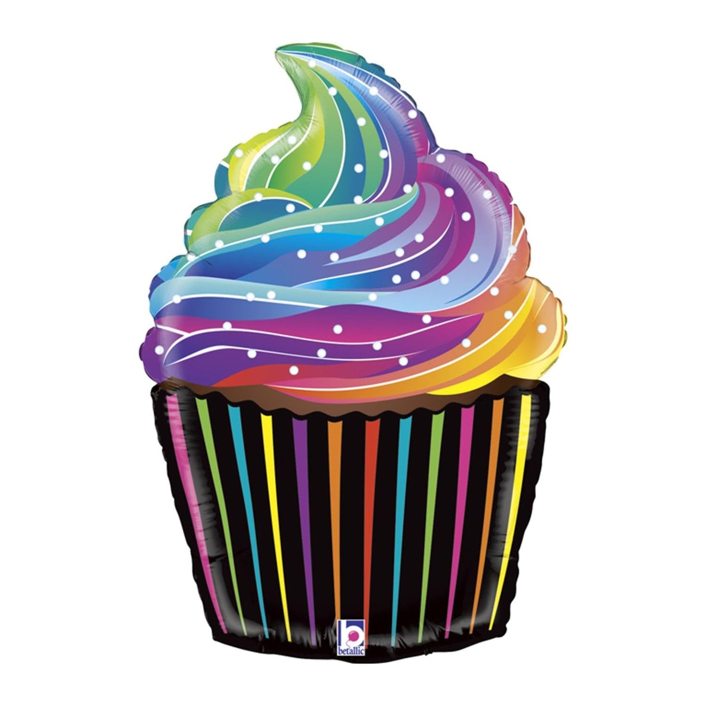 Rainbow Cupcake 27 inch Betallic