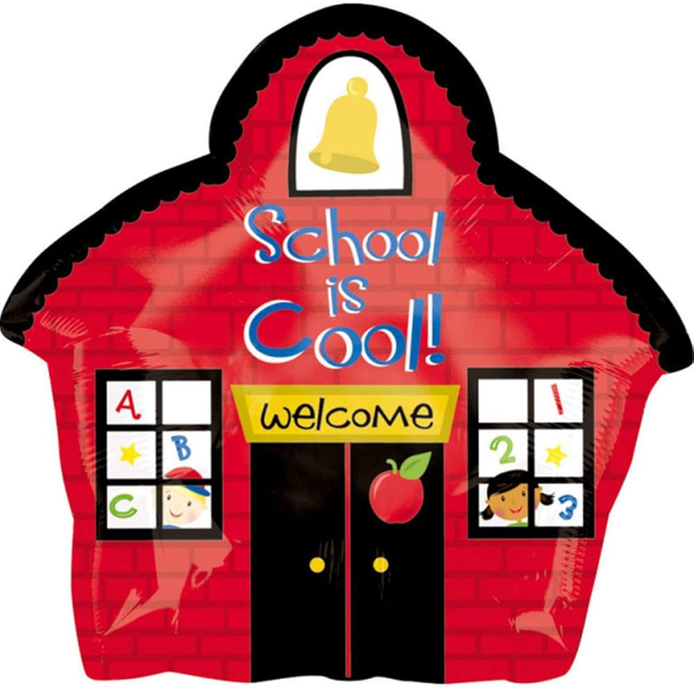 School is Cool Brick School House 18" Anagram