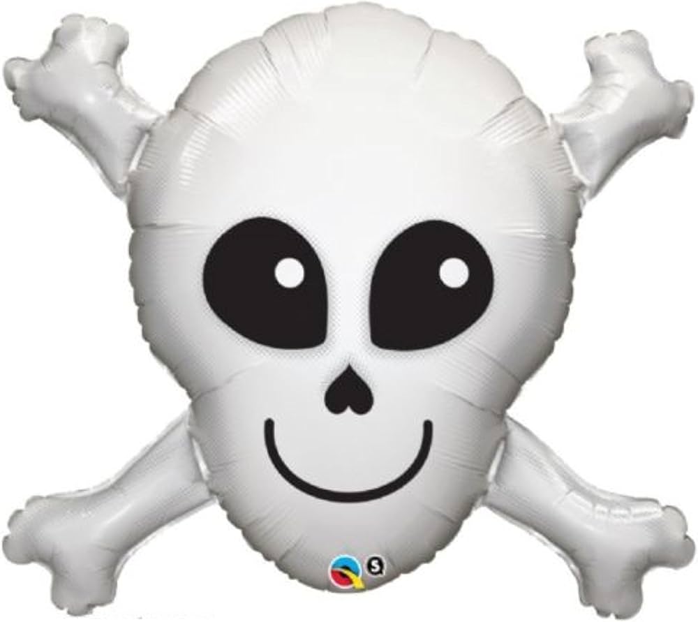 Happy Skull Halloween 32 inch Supershape Qualatex