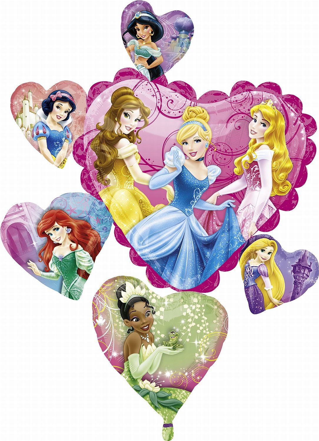 Disney Princesses Multi Heart 34 inch Anagram