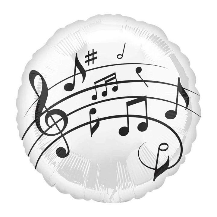 Music Fun Party Round Foil 17 inch Anagram