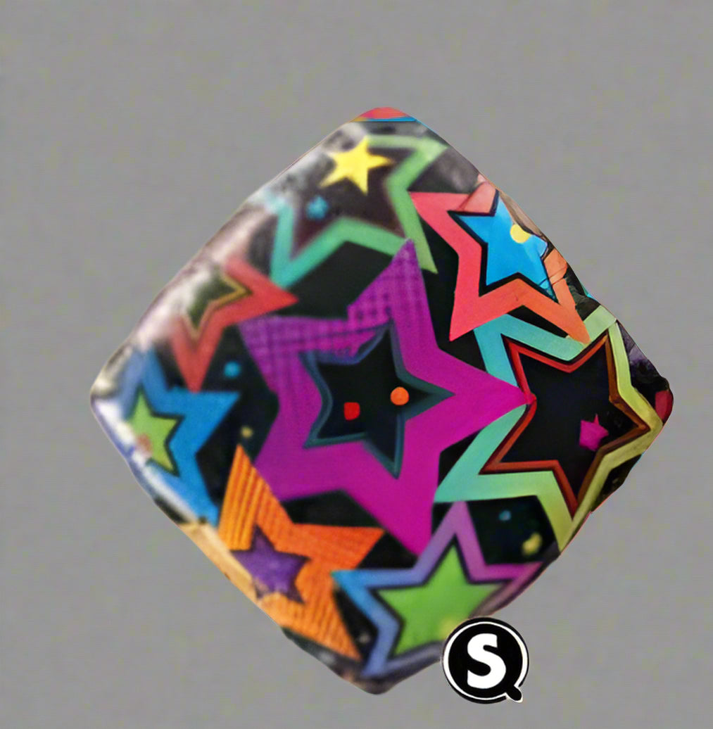 Stars Accent Pattern Diamond 18 inch Qualatex