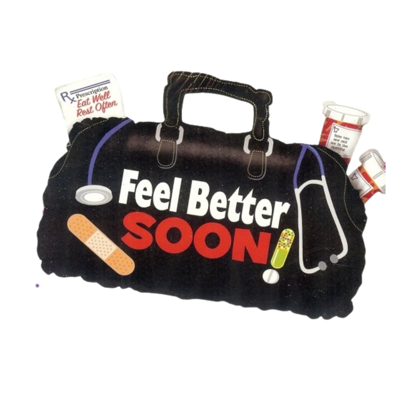 Feel Better soon Doctor's Bag 28 inch Betallic