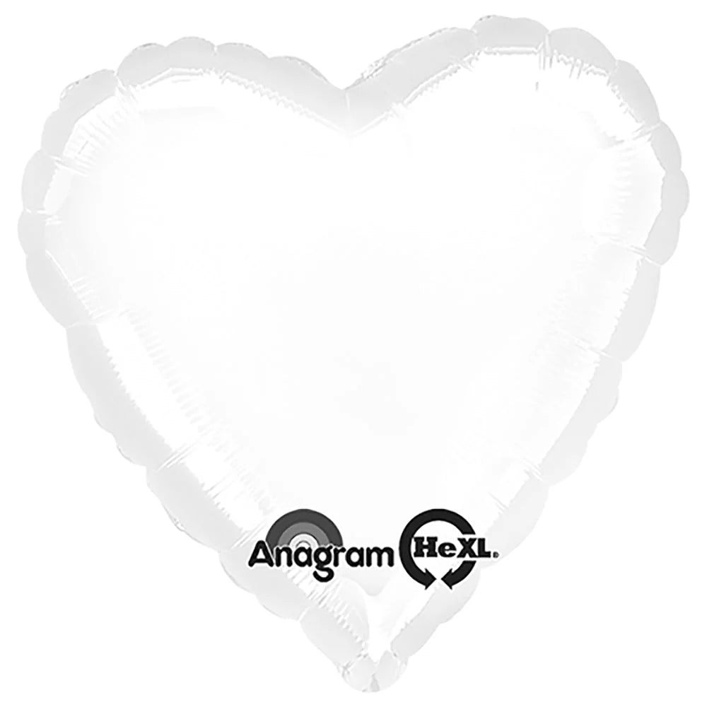 Heart White 18 inch Anagram