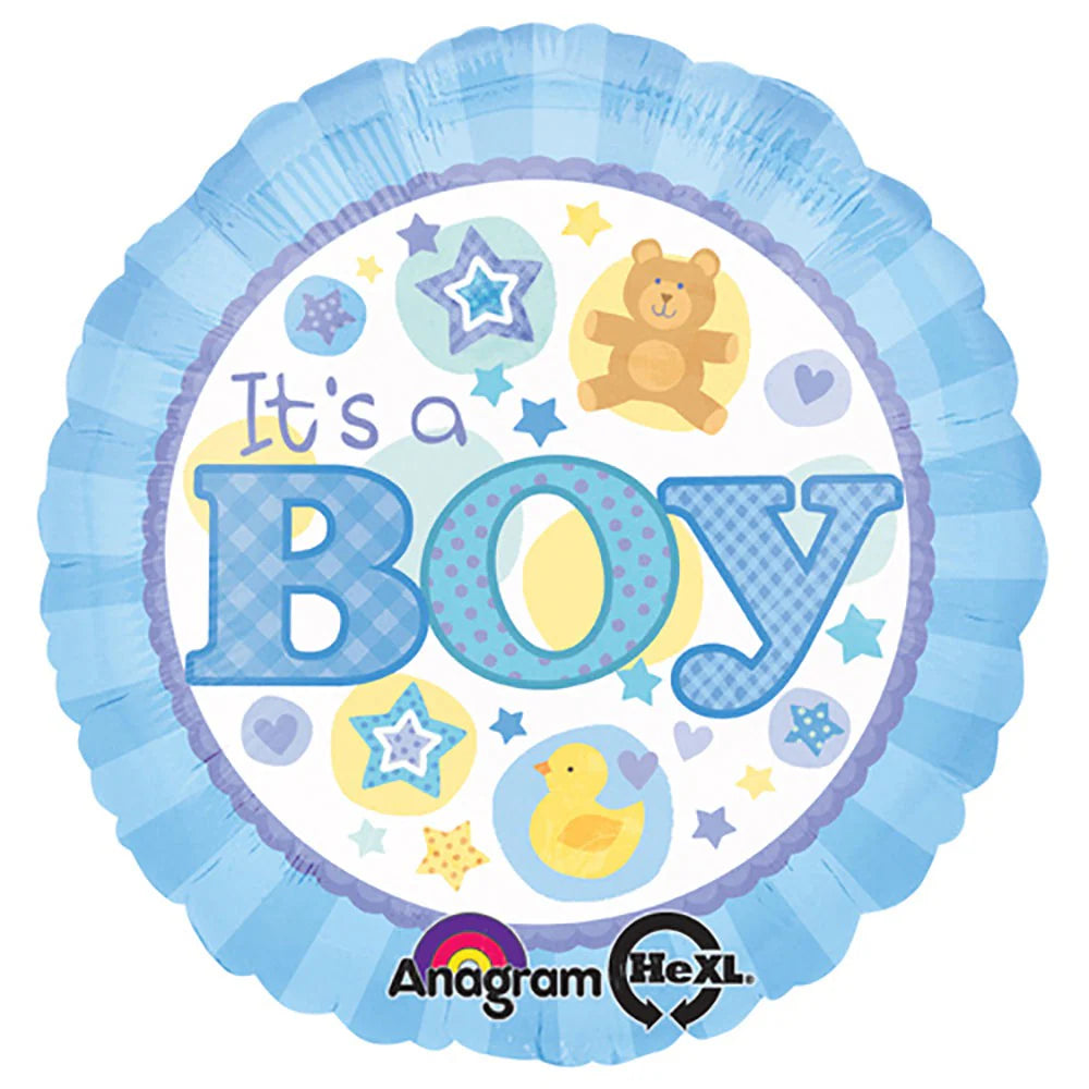 Round It's a boy 18 inch Anagram
