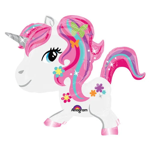 31 Inch Fancy Unicorn Balloon Buddy Anagram Airwalker