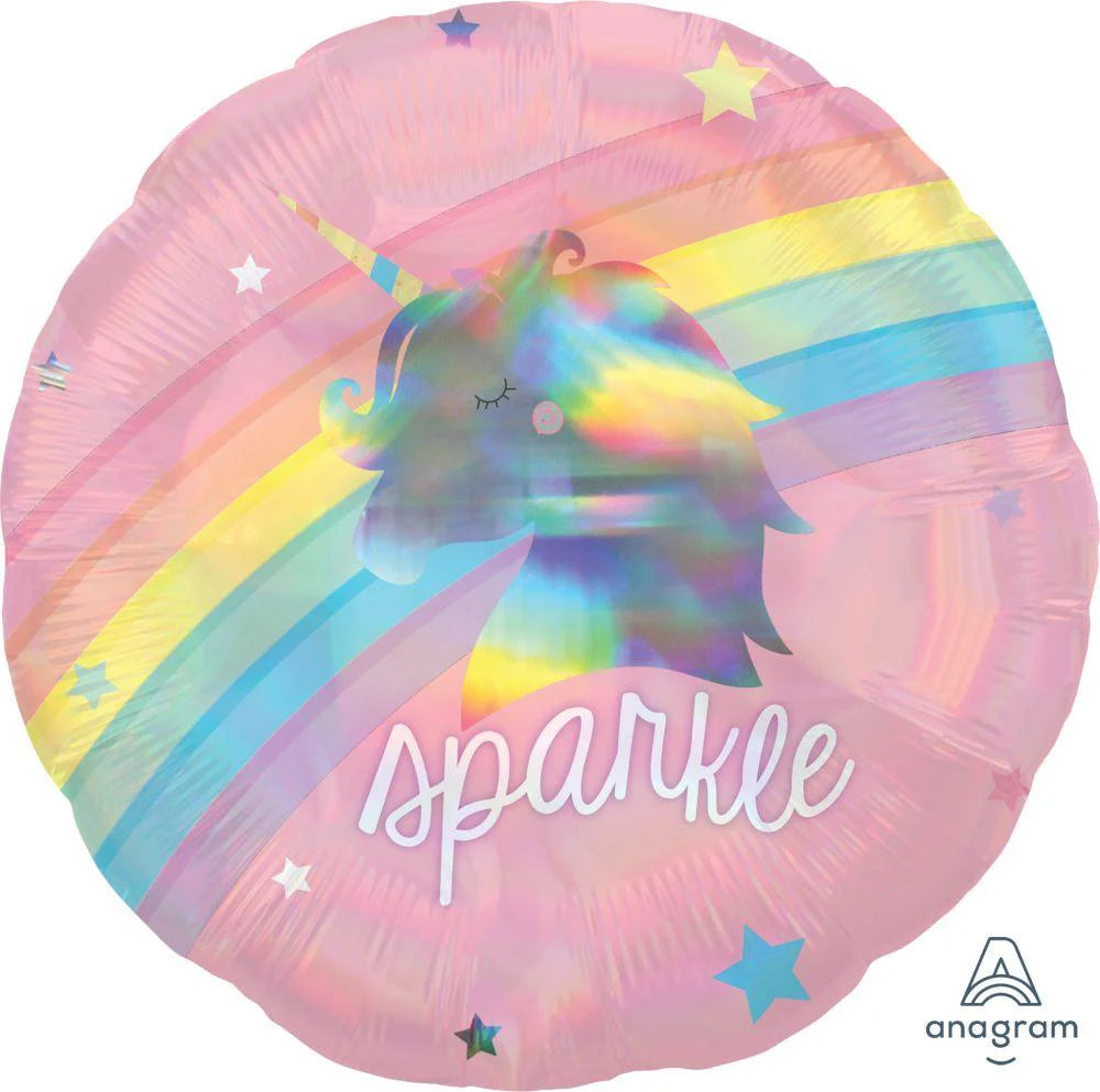 Magical Rainbow Unicorn Sparkle 18″ Holographic Anagram