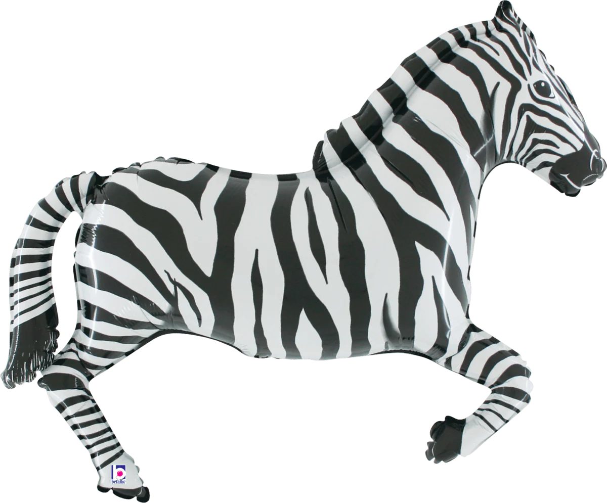 Zebra foil 43 inch Supershape Betallic