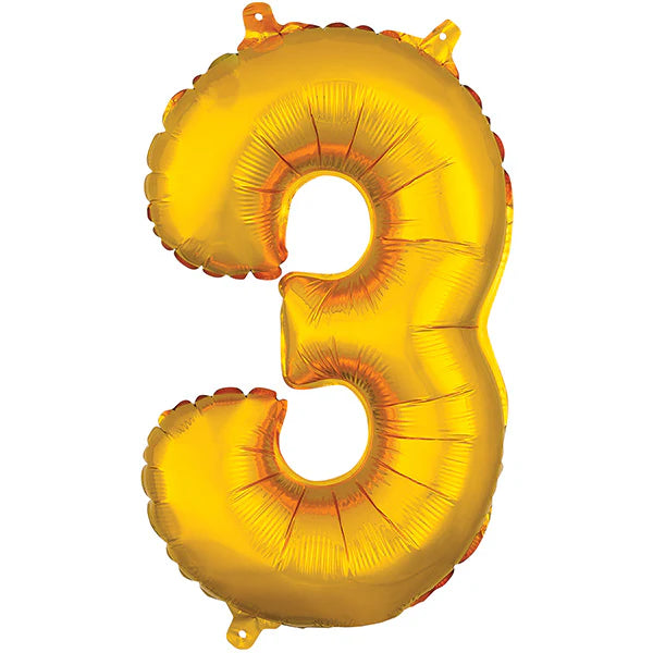 Number 3 - Gold -34 inch Anagram
