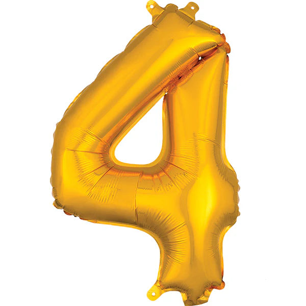 Number 4 - Gold -34 inch Anagram