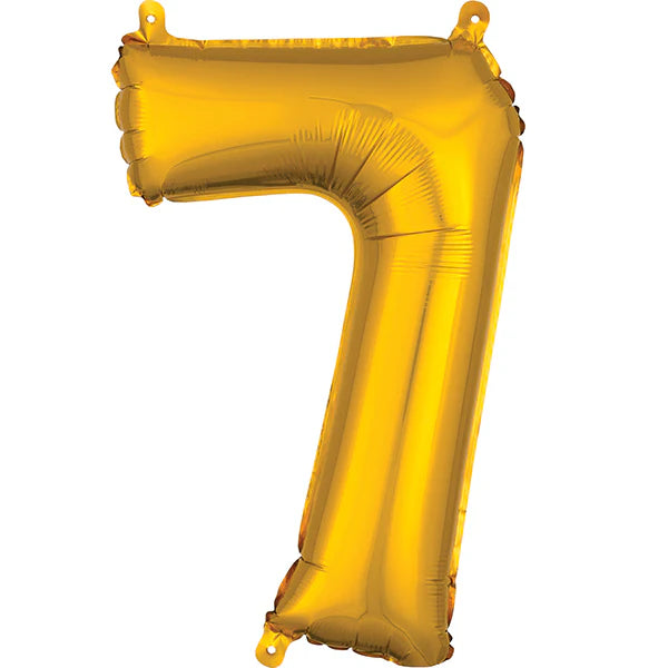 Number 7 - Gold -34 inch Anagram