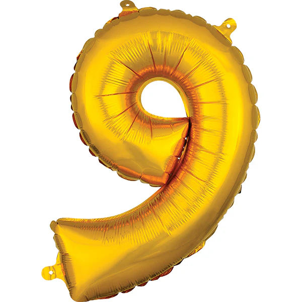 Number 9 - Gold -34 inch Anagram