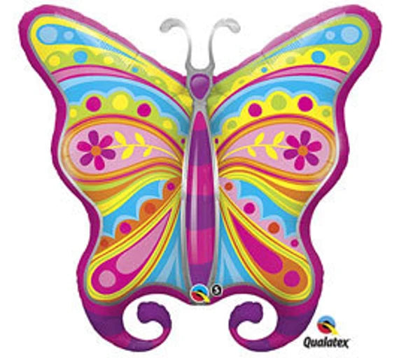 Supershape Paisley Butterfly foil - 40 inch Qualatex