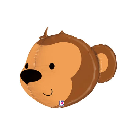 Dimensionals 3D Monkey balloon 27 inch Betallic