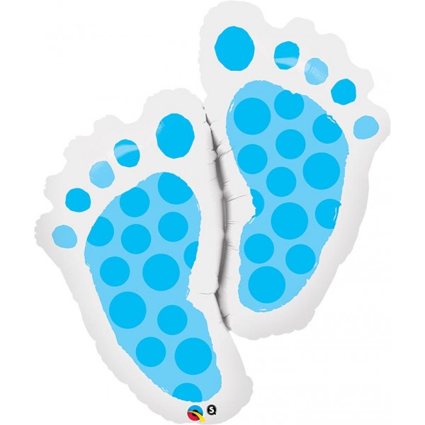 Blue Baby Feet Boy 35 inch Qualatex