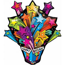 Happy Birthday Stars 35 inch Qualatex