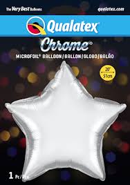 CHROME Silver Star 18 inch Qualatex